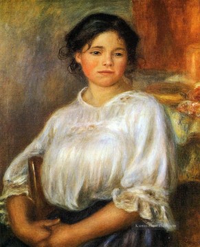 sitzt Galerie - junge Frau sitzt Pierre Auguste Renoir